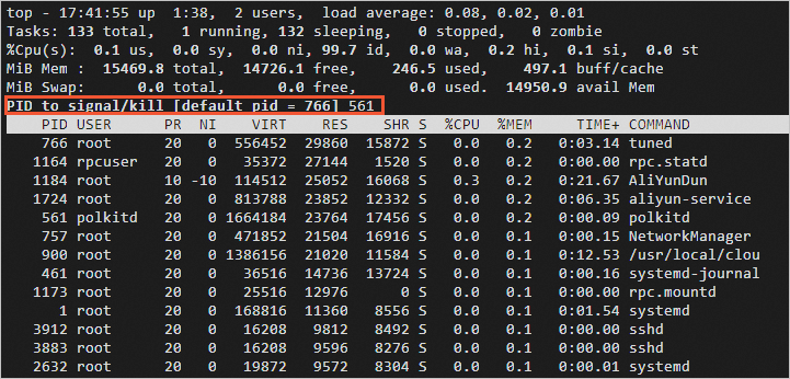 Linux系统ECS实例如何处理系统内存使用率过高问题？(图2)