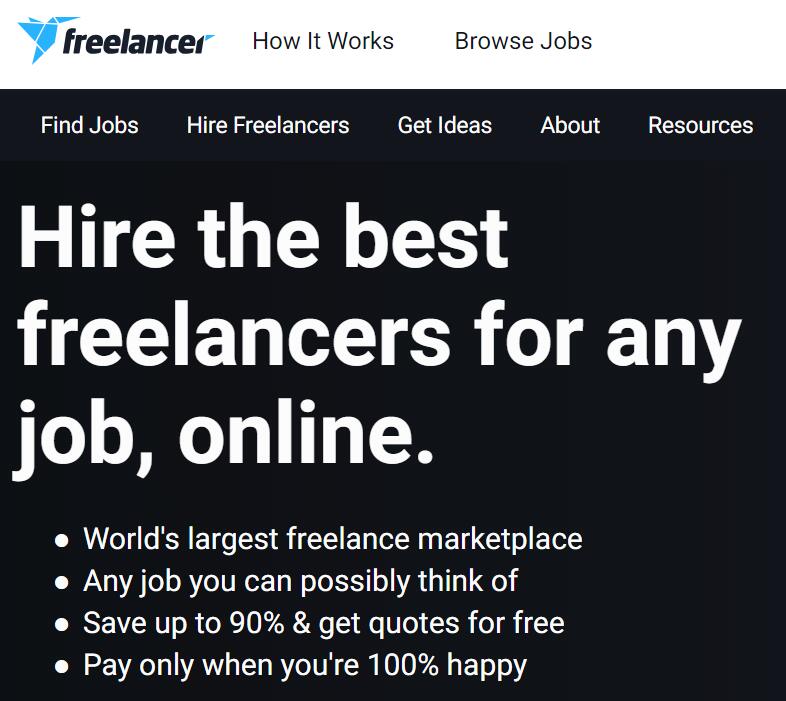 Freelancer 官网：www.freelancer.com  Freelancer 中文官网：www.freelancer.cn(图1)